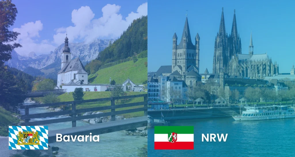 Bayern und NRW, wo die meisten digitalen Zugänge zu Medizinern herkommen