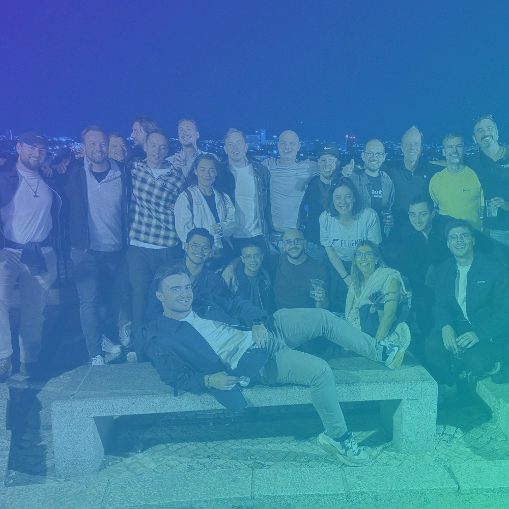 Lumino team at Cultivate Connections rooftop event in Lisbon, Portugal
