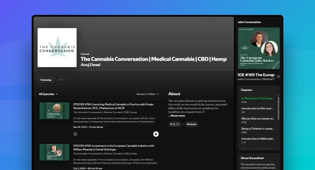 The Cannabis Conversation - recommended podcasts for professionals entering the cannabis industry