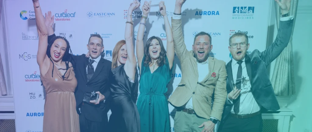 the 6 winners of the Cannabis Industry Awards 2025 organised by the Cannabis Industry Council in the UK