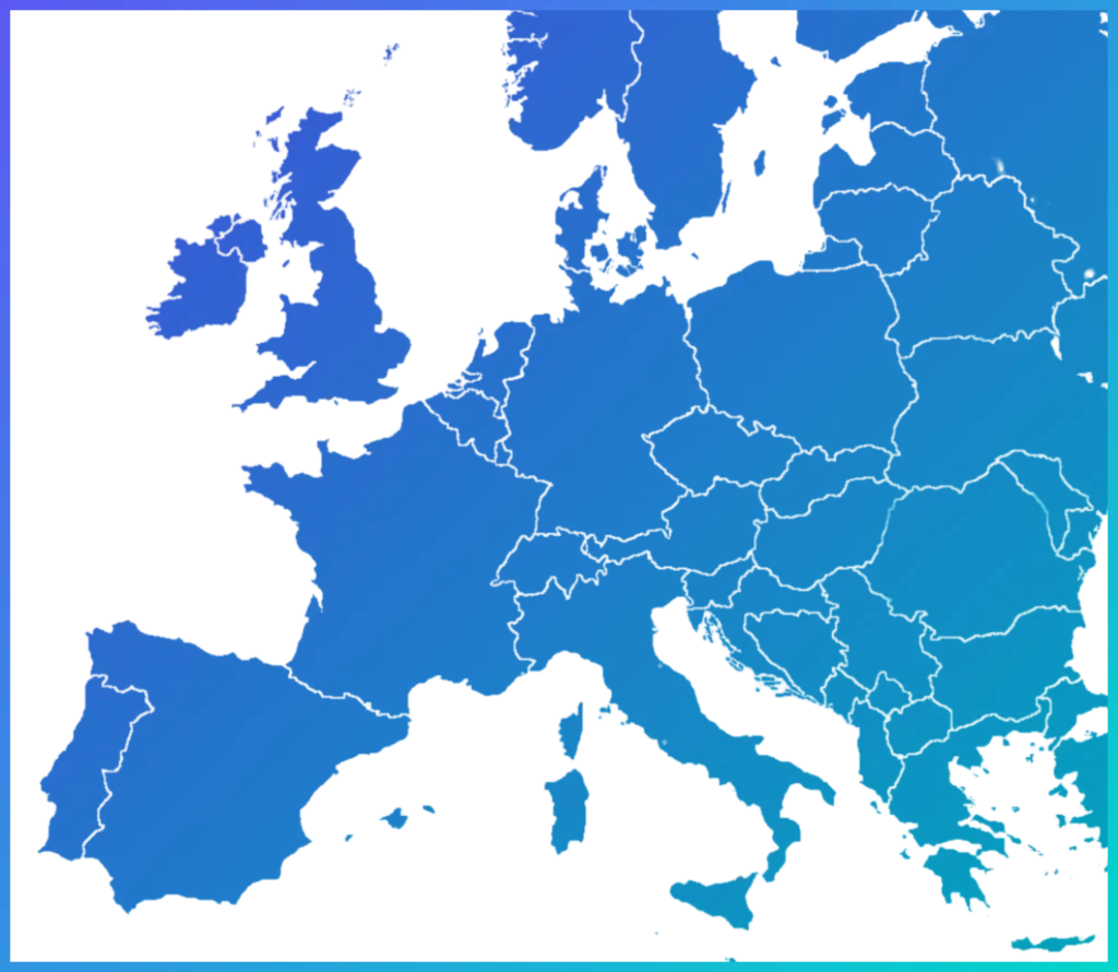 EU-Karte mit den wichtigsten Cannabis-Veranstaltungen in Europa 2026