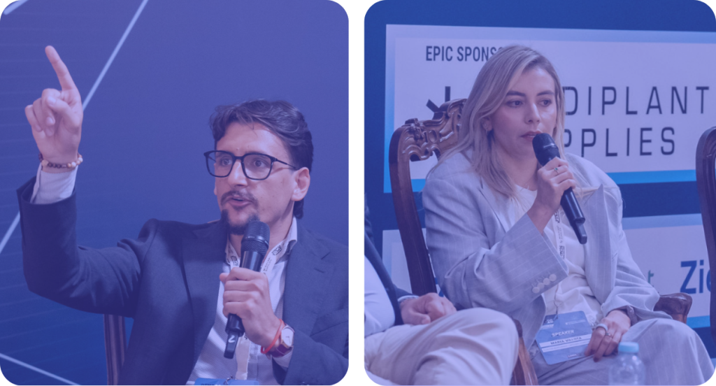 The Future of EU-GMP: Building the Next Generation of Cannabis Products and Operations held at PTMC (Portugal Medical Cannabis) 2026, panellists: Riccardo Longato (Clear), Maria Villota (Flextem Biopharma)